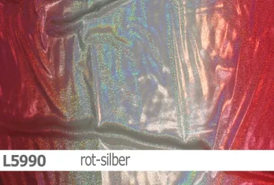 Lycra - Design Shine holo Farbver. farbig-silber