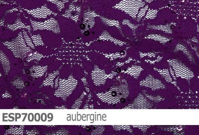 elastische Spitze mit Pailletten - ESP70009 - Reste