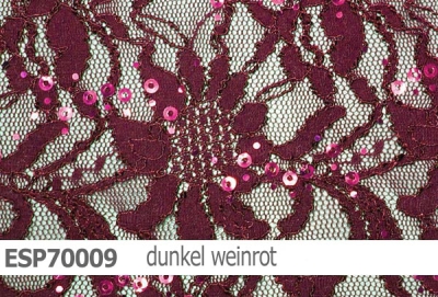 elastische Spitze mit Pailletten - ESP70009 - Reste
