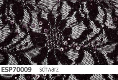 elastische Spitze mit Pailletten - ESP70009 - Reste