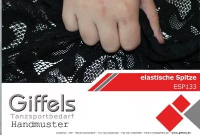 elastische Spitze-ESP133-Handmuster