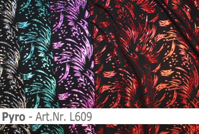 Lycra Design Pyro mit Hologramm - L609